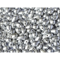 Чешские бусины Капли Aluminium Silver 4x6 mm / (20 шт)