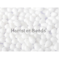 Чешские бусины Капли Chalk White 4x6 mm / (20 шт)