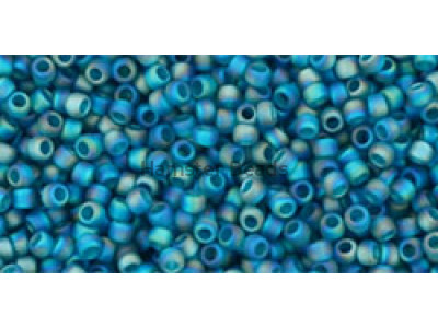 Бисер TOHO Round 15/0 TR-15-167BD - Transparent-Rainbow Teal