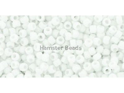 Бисер TOHO Round 15/0 TR-15-41F - Opaque-Frosted White