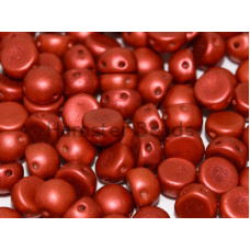 Бусины Кабошон Red Lava 2-hole beads 6 мм / 10 шт