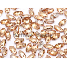 Бусины Рис Crystal Capri Gold Rizo Glass beads 2,5 x 6 mm 