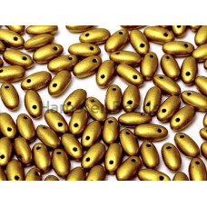 Бусины Рис Olive Gold Rizo Glass beads 2,5 x 6 mm 
