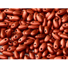 Бусины Рис Lava Red Rizo Glass beads 2,5 x 6 mm 