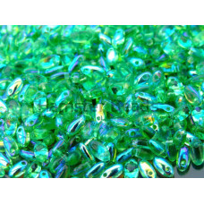 Бусины Рис Peridot AB Rizo Glass beads 2,5 x 6 mm 