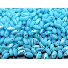 Бусины Рис Turquoise AB Rizo Glass beads 2,5 x 6 mm 