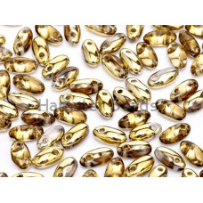 Бусины Рис Rosaline Amber Rizo Glass beads 2,5 x 6 mm 