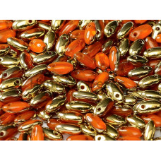 Бусины Рис Hyacinth Opal Amber Rizo Glass beads 2,5 x 6 mm 