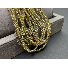 Биконусы стеклянные Crystal Aurum full #106 3 мм/ 1 нить