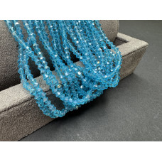 Биконусы стеклянные Aquamarine Luster #62L 3 мм/ 1 нить
