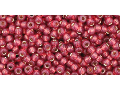 Бисер TOHO Round 11/0 TR-11-PF2113 - PermaFinish Silver Lined Milky Pomegranate