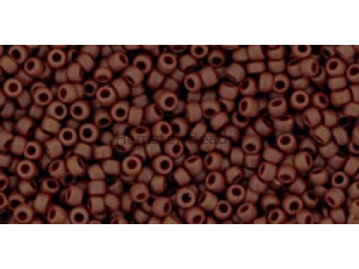 Бисер TOHO Round 15/0 TR-15-46F - Opaque Frosted Oxblood