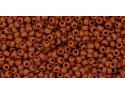 Бисер TOHO Round 15/0 TR-15-46LF - Opaque Frosted Terra Cotta