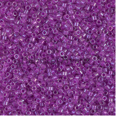 Бисер MIYUKI Delica 11/0 #DB0073 - Lined Lilac AB