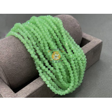 Рондели стеклянные Light Green Opal RSD/22 3×4 мм/ 1 нить