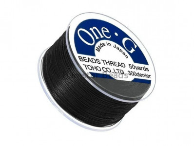 Бисерная нить TOHO One-G #2 Черный /50 ярдов Бисерная нить TOHO One-G #2 Черный /50 ярдов