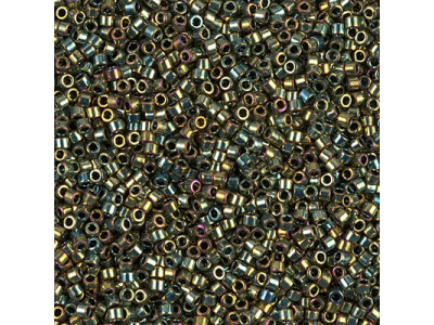 Бисер MIYUKI Delica 11/0 #DB0024 - Metallic Green AB
