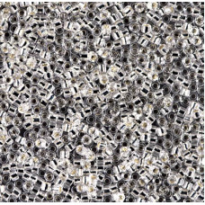 Бисер MIYUKI Delica 11/0 #DB0041 - Silver Lined Crystal