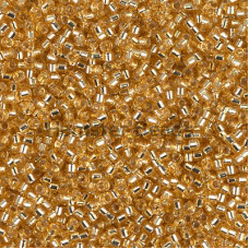 Бисер MIYUKI Delica 11/0 #DB0042 - Silver Lined Gold