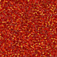 Бисер MIYUKI Delica 11/0 #DB0043 - Silver Lined Red