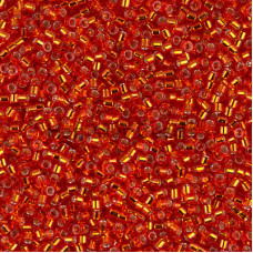 Бисер MIYUKI Delica 11/0 #DB0043 - Silver Lined Red