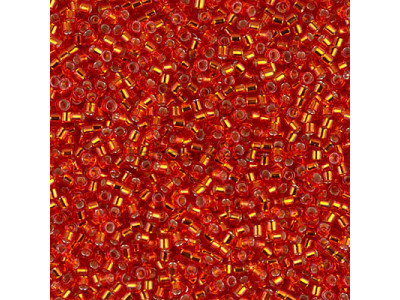 Бисер MIYUKI Delica 11/0 #DB0043 - Silver Lined Red