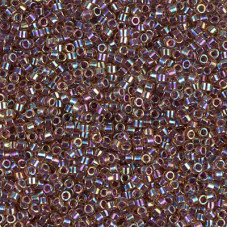 Бисер MIYUKI Delica 11/0 #DB0091 - Cranberry Lined Lt.Topaz AB