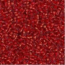 Бисер MIYUKI Delica 11/0 #DB0602 - Silver Lined Red Dyed