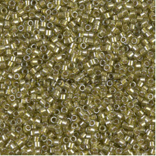 Бисер MIYUKI Delica 11/0 #DB0908 - Sparkling Lt. Yellow Lined Crystal