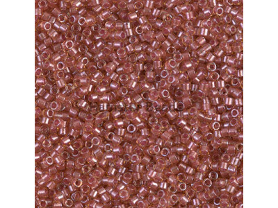 Бисер MIYUKI Delica 11/0 #DB0913 - Sparkling Salmon Lined Crystal