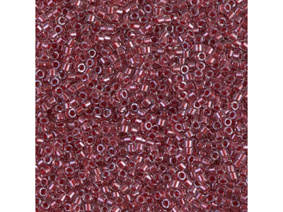 Бисер MIYUKI Delica 11/0 #DB0924 - Sparkling Cranberry Lined Crystal