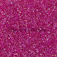 Бисер MIYUKI Delica 11/0 #DB1743 - Hot Pink Lined Crystal AB
