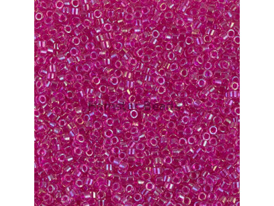 Бисер MIYUKI Delica 11/0 #DB1743 - Hot Pink Lined Crystal AB