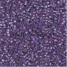 Бисер MIYUKI Delica 11/0 #DB1754 - SPKL Purple Lined Crystal AB