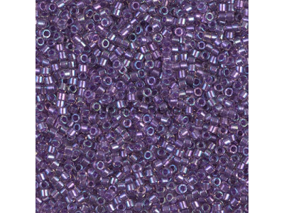 Бисер MIYUKI Delica 11/0 #DB1754 - SPKL Purple Lined Crystal AB