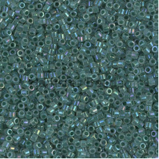 Бисер MIYUKI Delica 11/0 #DB1768 - Forest Green Lined Opal AB