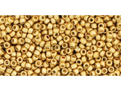 Бисер TOHO Round 15/0 TR-15-PF557F - PermaFinish - Matte Galvanized Starlight