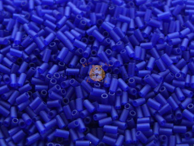 Стеклярус TOHO Bugles TB-01-8DF - Transparent Frosted Cobalt  3x1,6 mm / 5 г