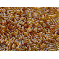 Стеклярус TOHO Bugles TB-01-Y301F - HYBRID Frosted Natural - Picasso  3x1,6 mm / 5 г