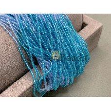 Шпинель синтетическая Aquamarine-Light Sapphire 2 мм / 1 нить Шпинель синтетическая Aquamarine-Light Sapphire 2 мм / 1 нить