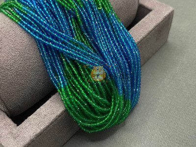Шпинель синтетическая Blue-Green 2 мм / 1 нить Шпинель синтетическая Blue-Green 2 мм / 1 нить