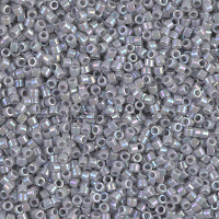 Бисер MIYUKI Delica 11/0 #DB1579 - Opaque Ghost Grey AB