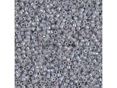 Бисер MIYUKI Delica 11/0 #DB1579 - Opaque Ghost Grey AB