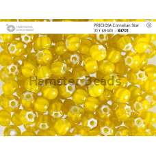Бусины Cornelian Star Yellow White 6/0 / 5 г