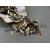 Пайетки Палочки Black Gold Clouds Metal M.08 / 2x11 мм