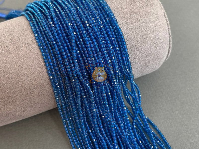 Шпинель синтетическая Capri Blue 2 мм / 1 нить