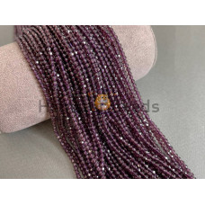Шпинель синтетическая Amethyst 3 мм / 1 нить