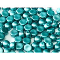 Бусины Кабошон Alabaster Pastel Emerald 2-hole beads 6 мм / 10 шт
