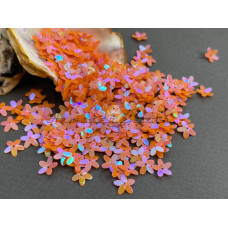 Пайетки Цветочки Opaque Orange Blue Luster 10 мм (3 г) Китай Пайетки Цветочки Opaque Orange Blue Luster 10 мм (3 г) Китай