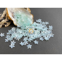 Пайетки Цветочки Pale Blue Milky 10 мм (3 г) Китай